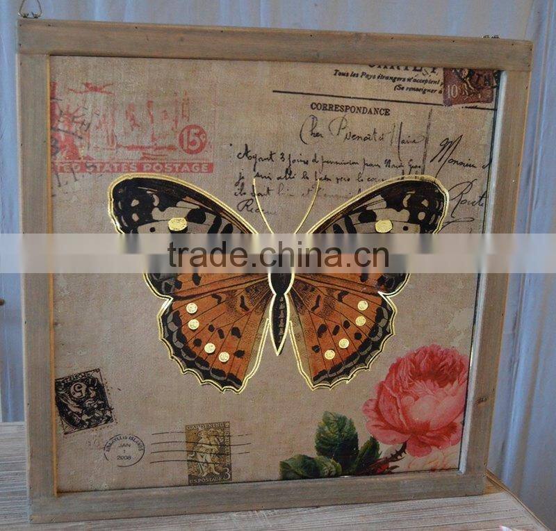 2016 new style LED lighted wooden picture frame with inductive switch