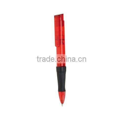 ballpoint pens in plastic case with memo stickers and rubber grip