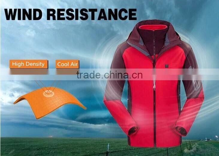 Intelligent Heating Clothes Multifunctional GPS Mobile Remote Control Insulation Heating Outdoor Sportswear Ski Climbing Wear