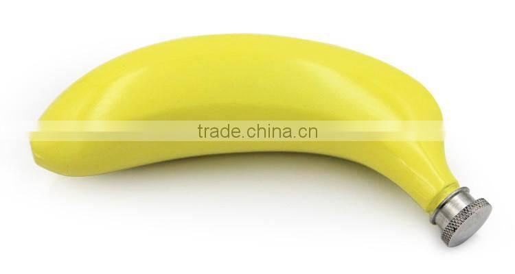 Bananas stainless steel hip flask, 5 OZ stainless steel flagon banana hip flask