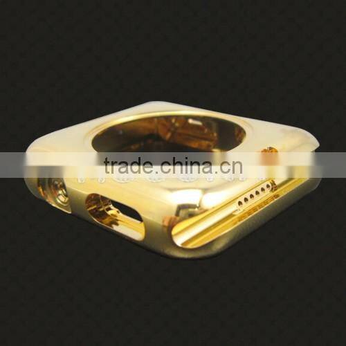 High quality 24kt gold housing for apple watch with gold buttons,for apple watch gold housing