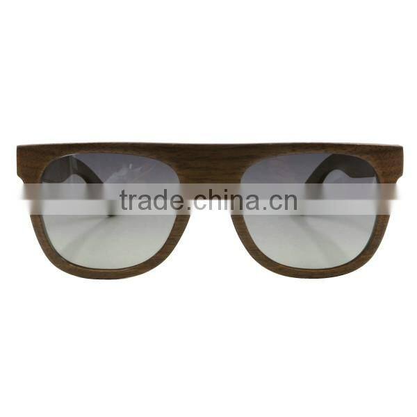 Wholesale custom natural wood sunglass lenses black walnut sunglasses