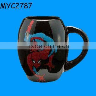 Unique design ceramic wood mini beer stein