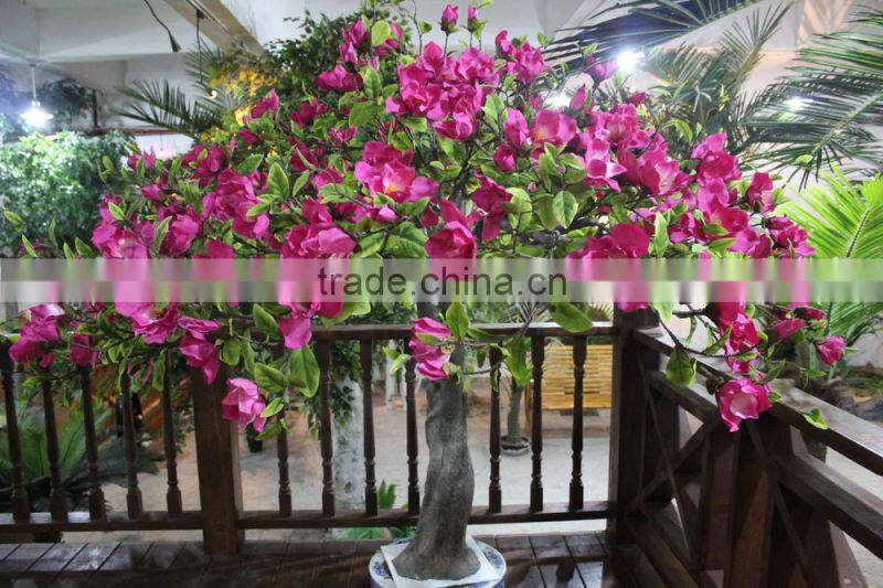 artificial blooming tree outdoor/indoor factory decoration artificial yulan tree