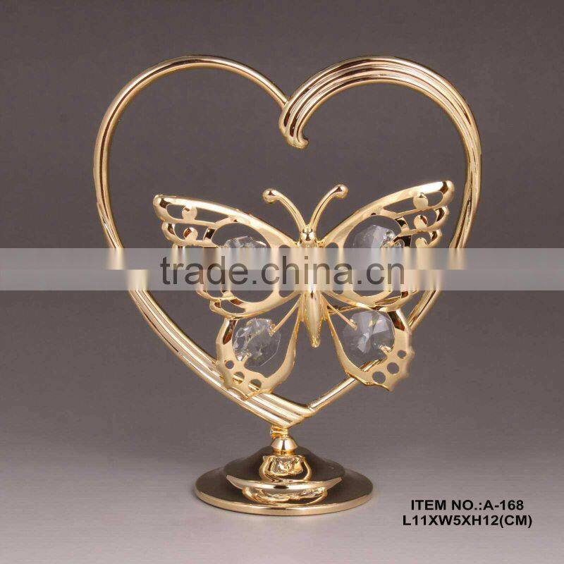 24k gold plated decorative butterfly