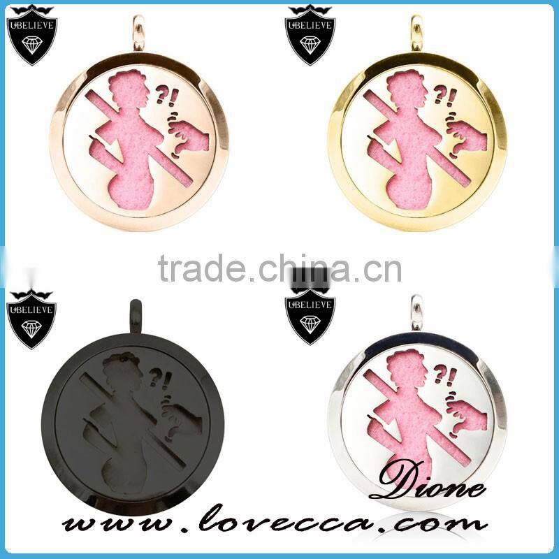 Classial Essential Oil Diffuser stainless steel aromatherapy necklace diffuser pendant