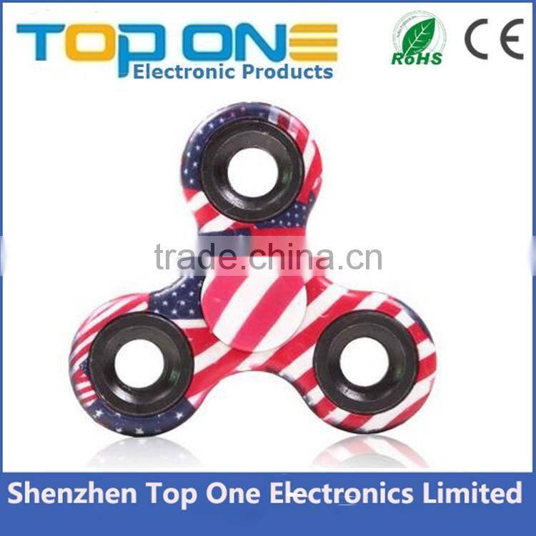 2017 New EDC Tri-Spinner Fidget Toys Camouflage Pattern Hand Spinner