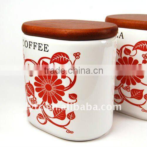 new design 3pcs gift ceramic jar set