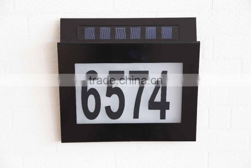 Solar House Number plate Light with Ce&RoHS
