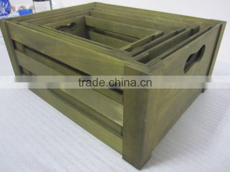 custom high quality hot sale wooden box for sundries