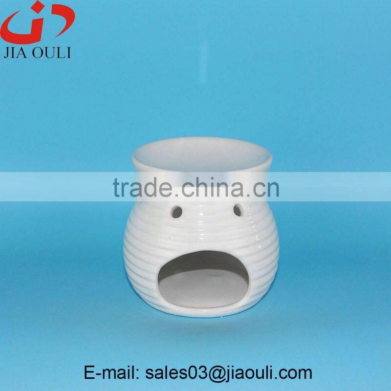 wholesale aroma burner black and white ceramic oil warmers, incense holder