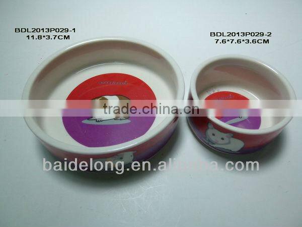 2013 Sensible Ceramic Pet Food Bowl, 6" Porcelain Pet Bowl for Dog