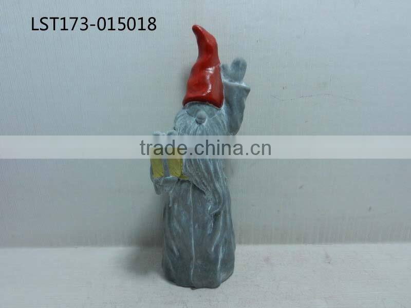 ceramic santa statue decoration