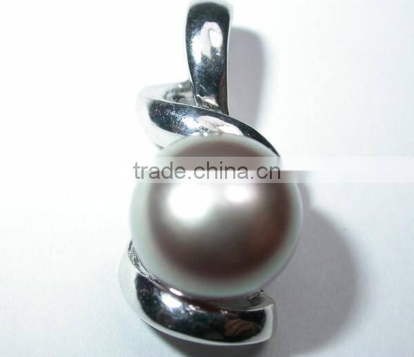 Silver 825 women gift pearl rings Tahitian Pearl Ring