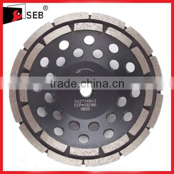 Faster surface grinding diamond cup wheel