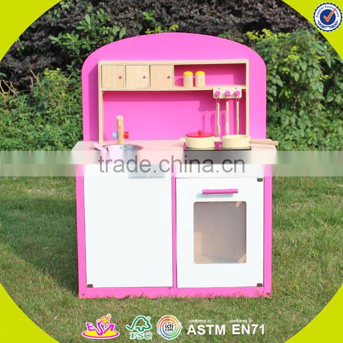 wholesale kids wooden miniature toy kitchen play set W10C114