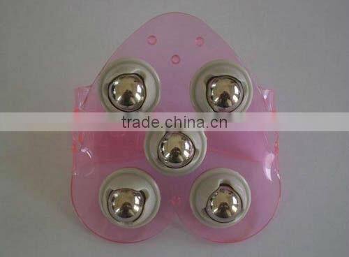 Plastic 360 degrees ball massager with usb line