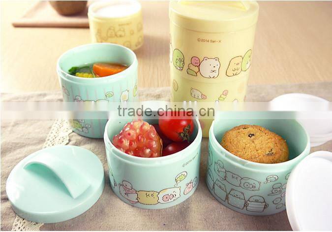 Plastic kids Lunch Box custom High Quality Lunch Box bento box 4 layers for kids students