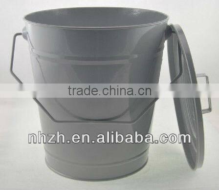 homeware with lid matte black metal waste bin