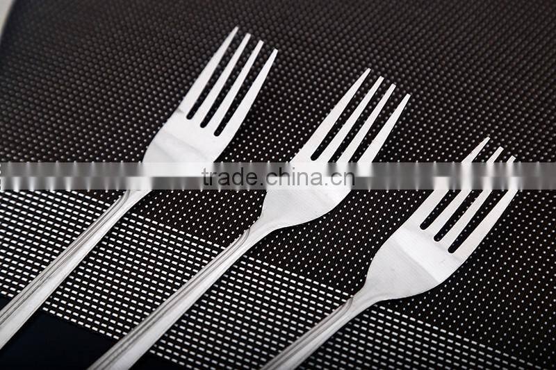 Natural color spoon and fork set with stainless steel tableware set