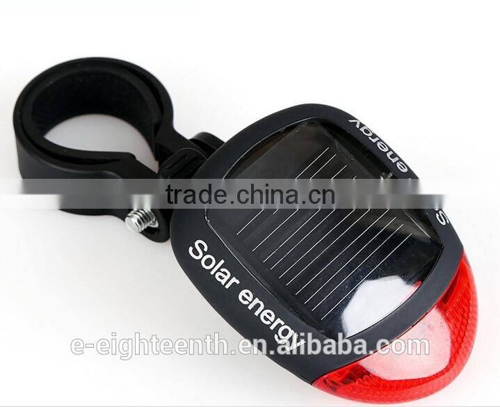 2016 New hot Bicycle Bike Cycling Solar Energy Strobe Flash LED Rear Tail Safety Light Lamp
