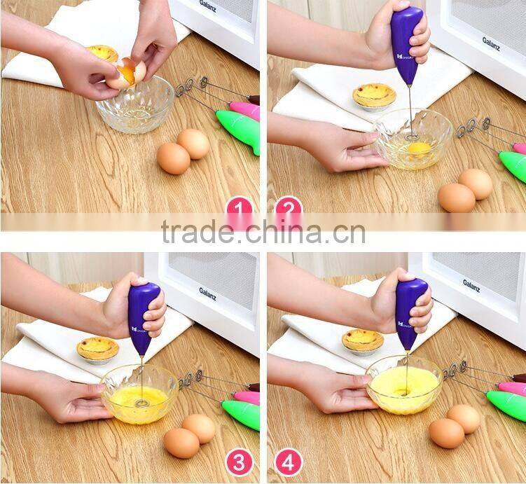 Mini Electric Whisk Beater Milk Shake Egg Coffee Cappuccino Mixer Bubble Stirrer