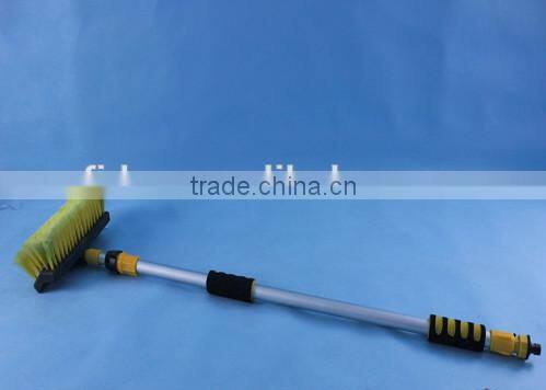 telesopic long handle water flow brush for washing trucks boat and house cleaning