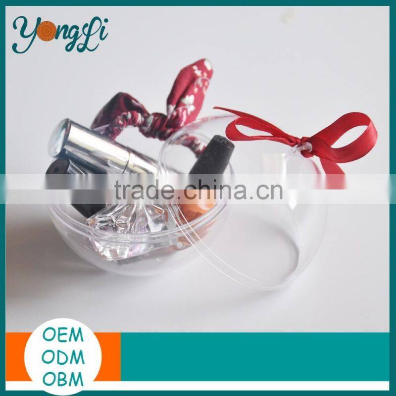 Transparent Hanging Flat Bottom Plastic Christmas Baubles Box