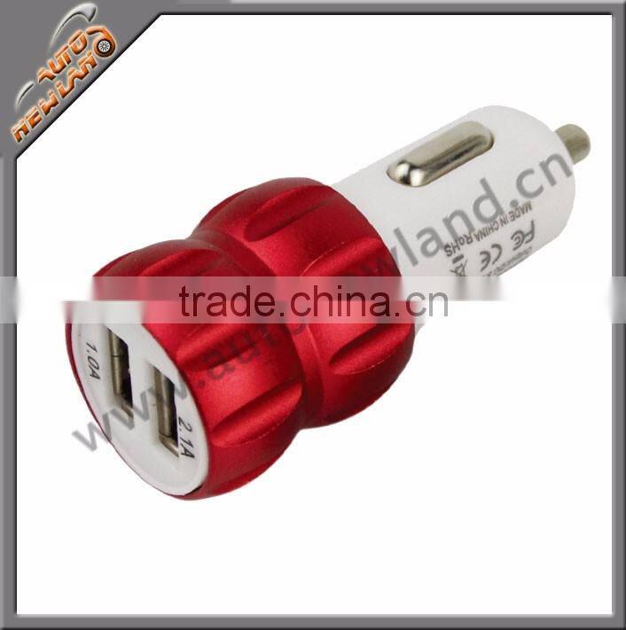 Auto phone charger with two USB port