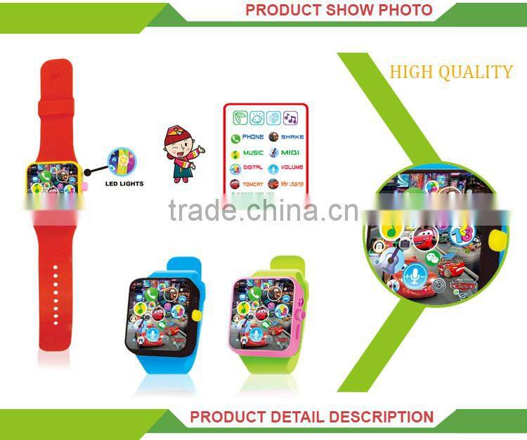 2016 latest cartoon touch kids hand watch toys