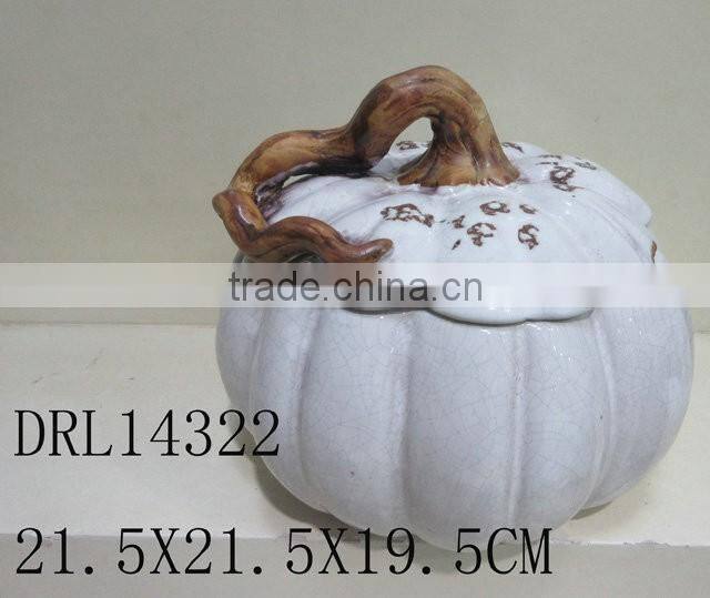 ceramic pumpkin with cover can open festival holloween decorations