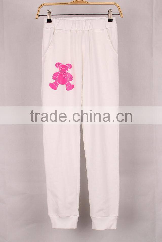 Letter Geometric Print Hoodies Pants Sets Women Sport Wear Loose Suit Tracksuit