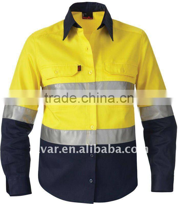 mens cotton orange uniform Shirt