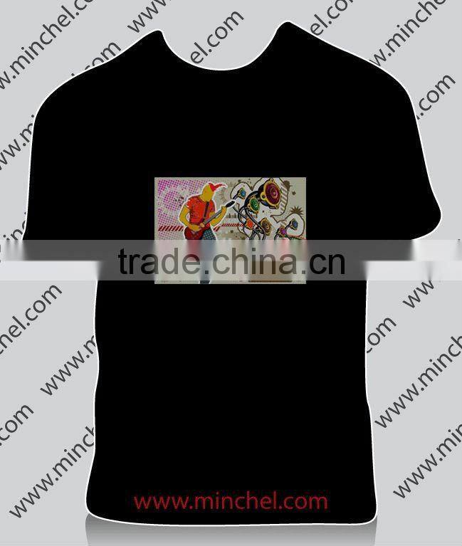 Hot EL Sound el Active T-shirt (Factory price, good quality, timely shippment)