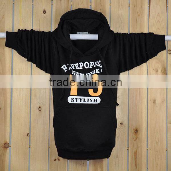 hip hop plain slim fit sports hoodies