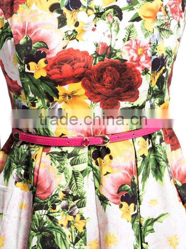 Low Price high quality ladies' loose fit pleated ever pretty dress