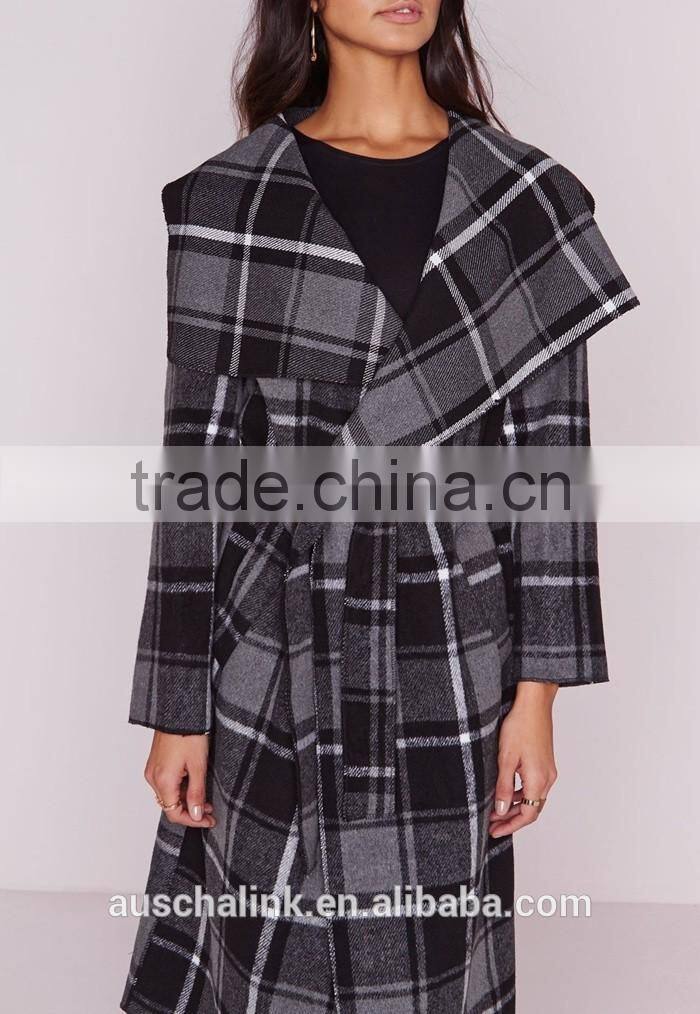 ladies fancy printed longline waterfall winter coats