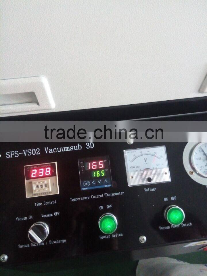 3D sublimation vacuum heat press 3D printer machine