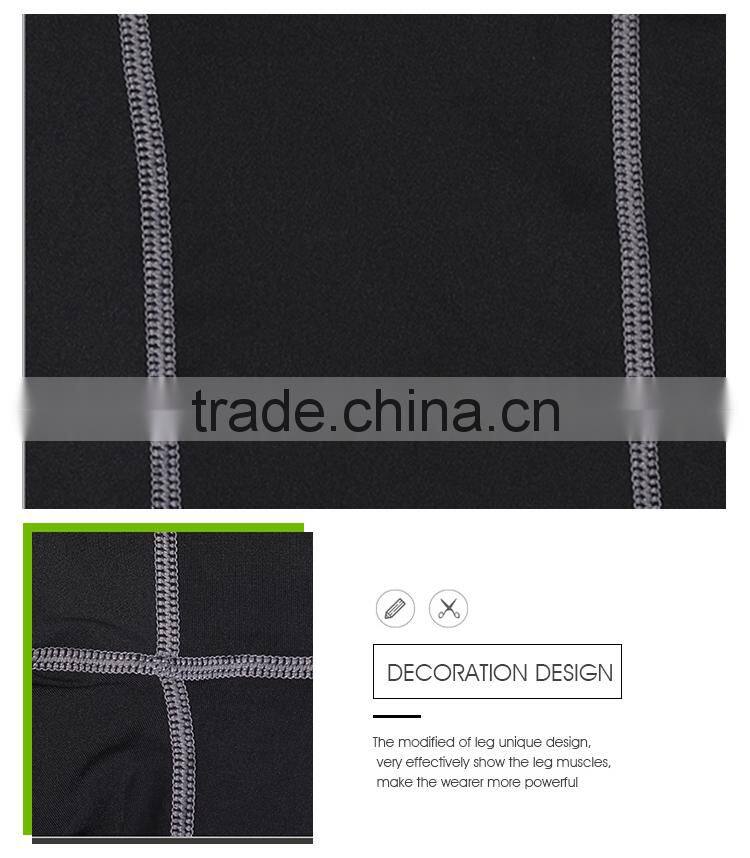 Sportswear compression training mens gym tracksuit,seamless running apparel pants men