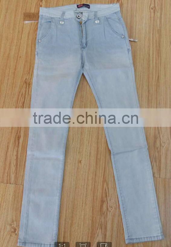 GZY jeans 2017 jeans for men narrow bottom jeans