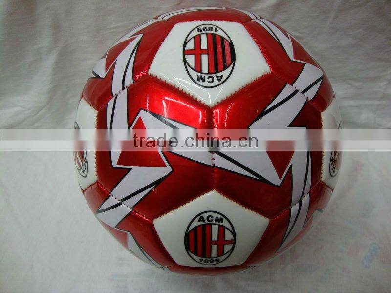 shiny PU classic training and promotional socer ball size 5