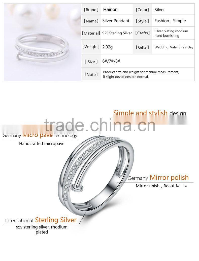 Ally express cheap wholesale high-end s925 silver jewelry AAA+ zirconia adjustable finger nail ring