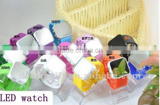 hotsale LED watch mirror LED watch 2012