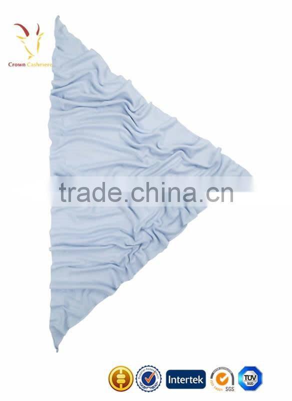 Triangle Solid Color Cashmere Silk Scarf