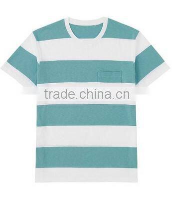 100% cotton colorful wholesale striped t shirt