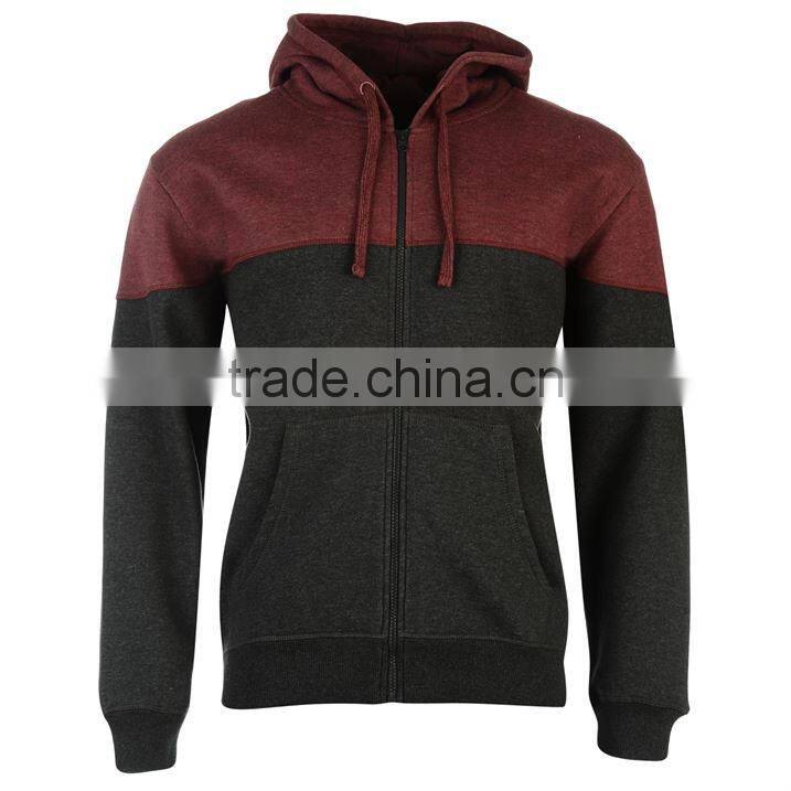 Factory Custom Two Color Plain Cotton Hoodie