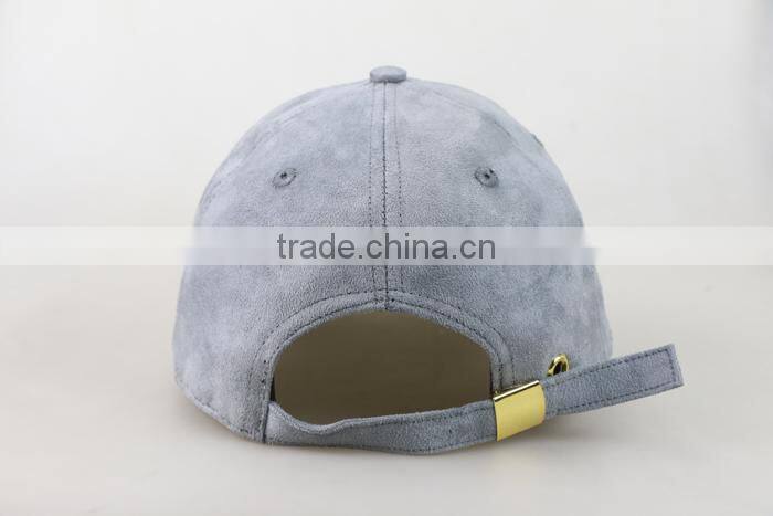 Professional suede custom 6 panel baseball cap