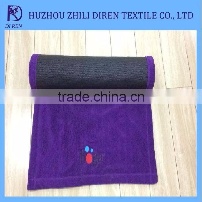 2017 hot sale machine Washable Yoga Towel With Non-slip Silicone Dots microfiber towel
