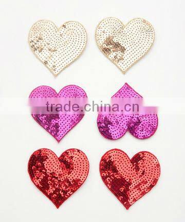 2013 new Sequins heart shoe clips bridal