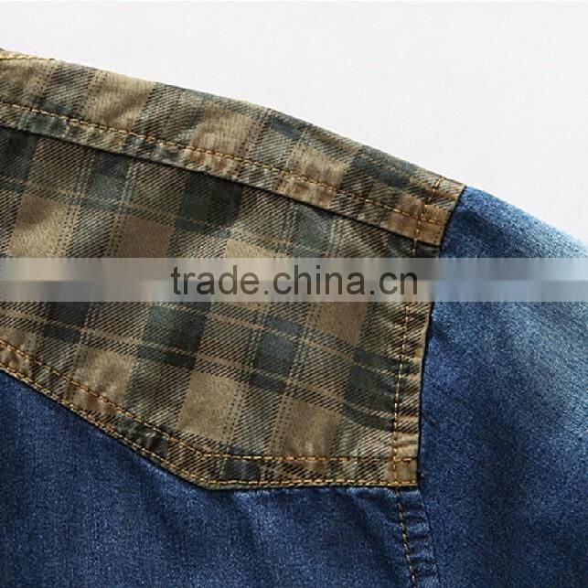 Denim fabric garment man shirt casual shirt